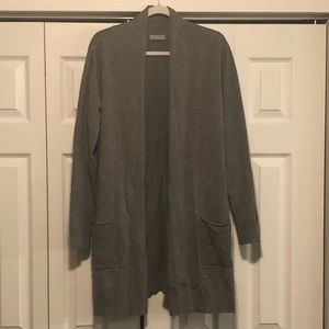 Long grey cardigan with pockets size 1X